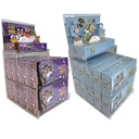 Starter Kit 2 : 22 boîtes 3D DECO de mouchoirs (11 "Le Petit Prince" + 11 "Hiboux") + 2 présentoirs en plexiglas