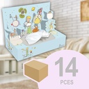 14 boîtes 3D DECO de mouchoirs, modèle "Le Petit Prince"