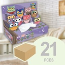 [MC021-PEB1R09H-OPAN001T001M05] 21 facial tissues 3D DECO boxes, design "Owls"