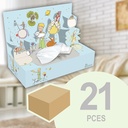 [MC021-PEB1R09H-SEPT001T001M05] 21 boîtes 3D DECO de mouchoirs, modèle "Le Petit Prince"