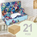 21 facial tissues 3D DECO boxes, design &quot;Psykadelic&quot;