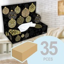 35 facial tissues 3D DECO boxes, design "Baubles"