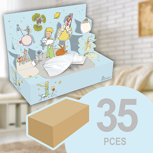 35 facial tissues 3D DECO boxes, design "The Little Prince"