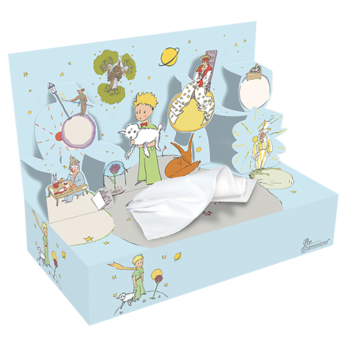 [PEB1R09H-SEPT001T001M05] "The Little Prince" 3D DECO 3 ply facial tissue box