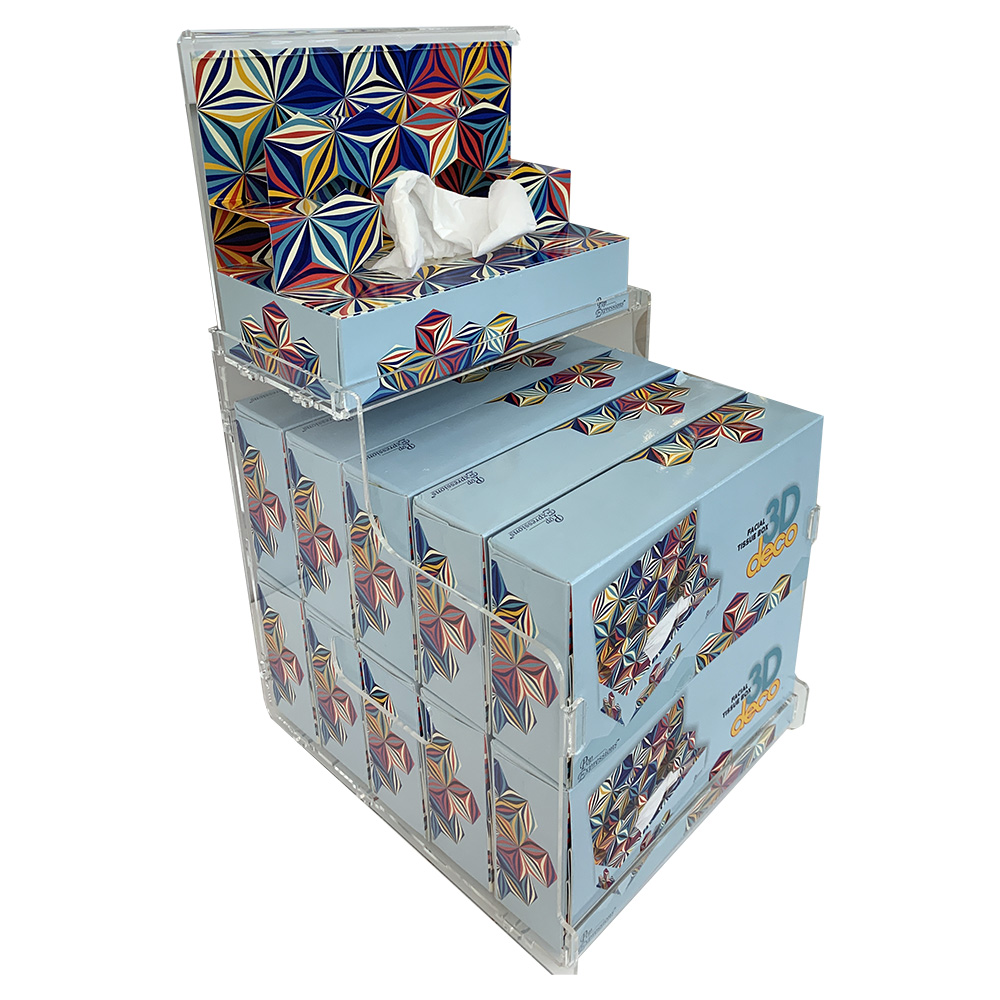 [SK022-PEB1R09H-NANA000M002NAP] Starter kit 1 : 21 boîtes de mouchoirs "Merry Christmas" + 1 présentoir en plexiglas (copie)